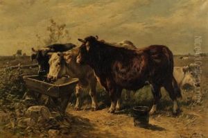 Cows Grazing by Henry Schouten