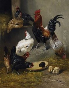 Federvieh Im Stall by Henry Schouten