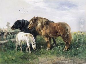 Paarden In De Polders by Henry Schouten