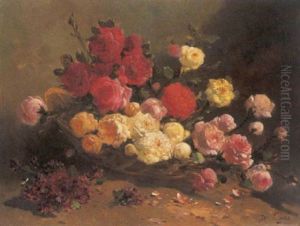 Bloemenstilleven by Henry Schouten