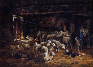 Ovejas En El Corral by Henry Schouten