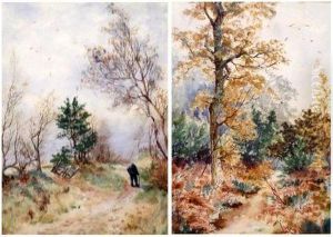 Wooded Landscapes One With Figure Wooded Landscapes One With Figure