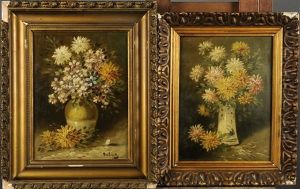 Vase Garni De Fleurs (2 Works) by Paul Schouten