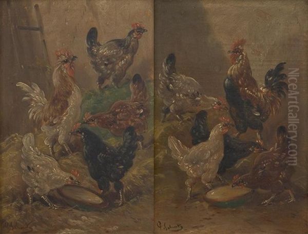 Poules Au Poulailler (+another; 2 Works) - view 1
