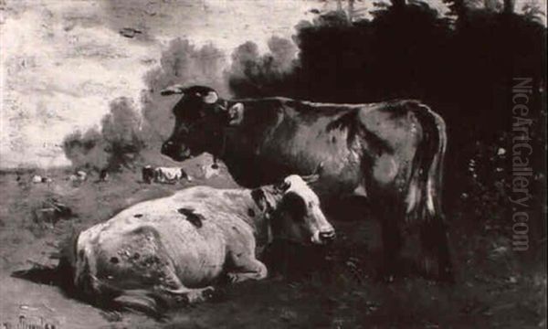 Cattle In A Meadow - view 1