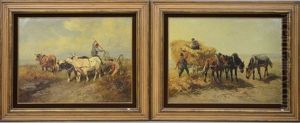 Paire De Peintures