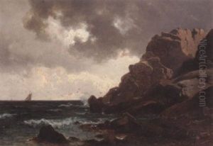 Seilbat Ved Kysten by Carl Schoyen