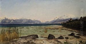 Am Ufer Des Gardasees by Josef Schoyerer