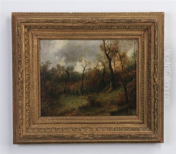 Hunters In An Autumn Wood - view 1
