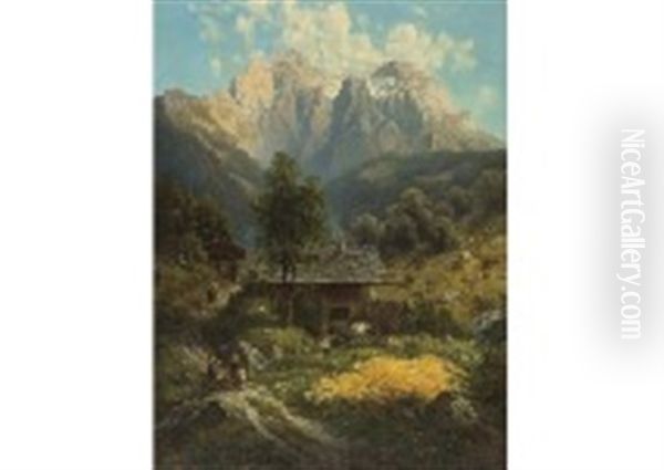 Landscape With Mountain Hut - view 1