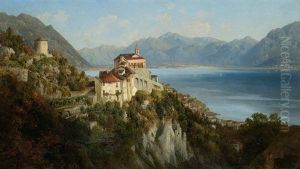 Das Kloster Madonna Del Sasso Bei Locarno Am Lago Maggiore