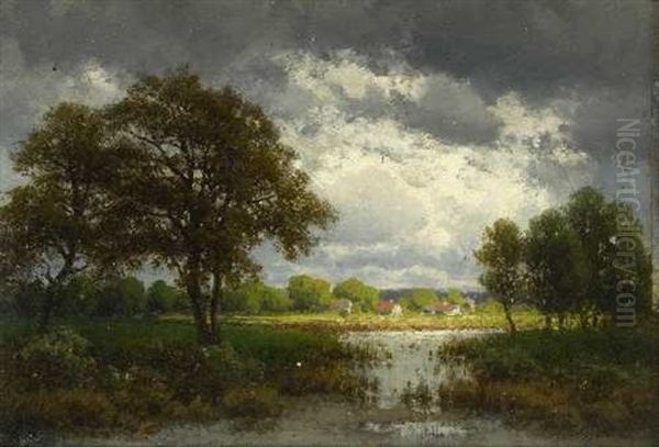Bachlandschaft Bei Gewitterstimmung - view 1