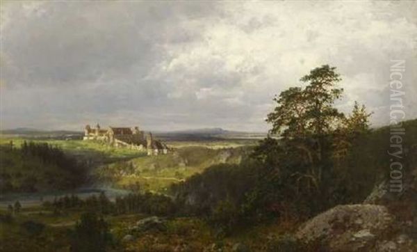 Weite Landschaft Mit Burganlage - view 1
