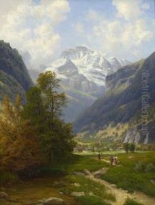 Gebirgstal Bei Interlaken