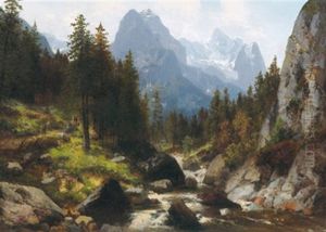 Blick Auf Wetterhorn Und Rosenlauigletscher