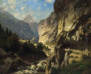 Blick In Die Godaschlucht, Am Simplonpas Blick In Die Godaschlucht, Am Simplonpas