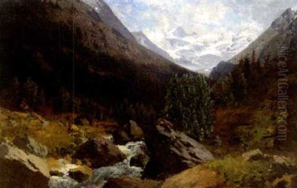 Gebirgsschlucht Mit Bach - view 1