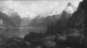 Groser Alpensee by Josef Schoyerer