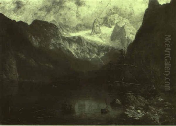 Gebirgssee Mit Gletscher - view 1