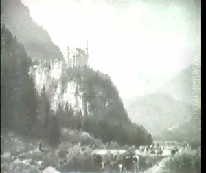 Schloss Neuschwanstein. by Josef Schoyerer