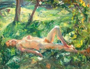 Akt Im Schatten by Carl Hans Schrader-Velgen