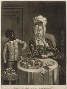 Lady Nightcap At Breakfast by Carington Bowles
