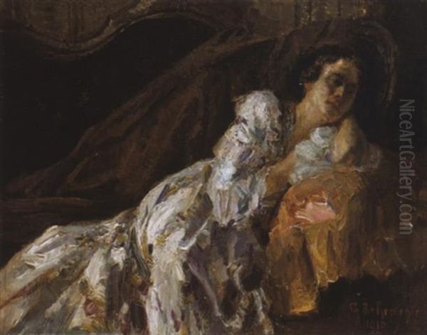 Junge Frau Auf Dem Divan - view 1