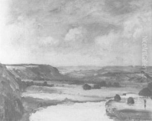Landschaft by Gustav Peter Franz Schraegle