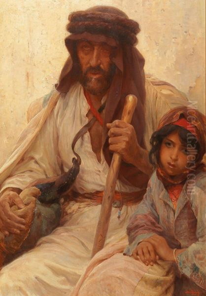 Bedouin And Young Girl - view 1