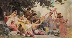 The Spring Festival by Alois Hans Schram