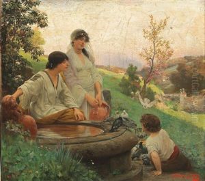 At The Well by Alois Hans Schram