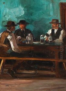 Im Wirtshaus by Max Rudolf Schramm-Zittau