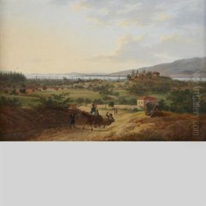 View On The Road From Smyrna To Boudja In 1836