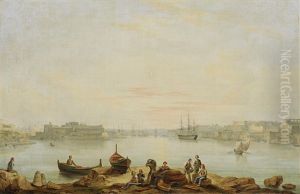 The English Fleet In The Grand Harbour At Valletta, Malta