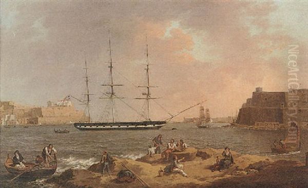 Ships In Valetta Harbour - view 1