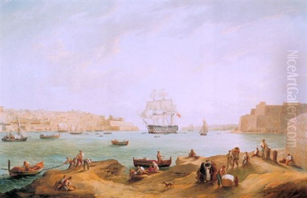 A View Of The Grand Harbour At Valetta - view 1
