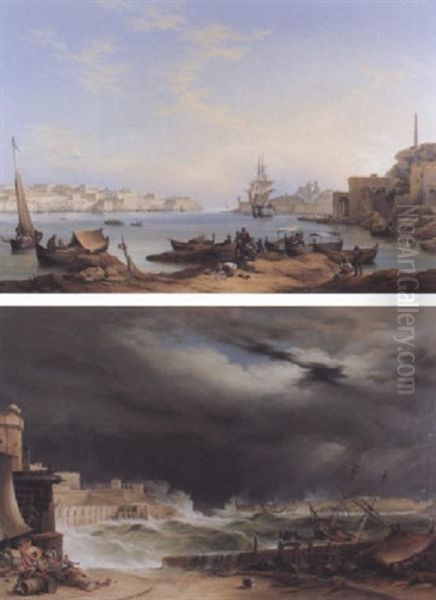 View Of Grand Harbour, Valetta From Corradino - view 1