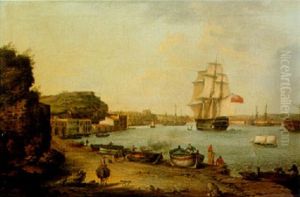 Harbour Of Puerto Mahon, Minorca by Joseph Schranz