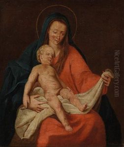 Muttergottes Mit Dem Schlafenden Christuskind by Johann von Schraudolph