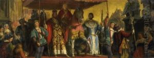 Festlicher Einzug Eines Papstes