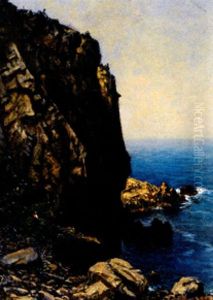 Dalmatinische Steilkuste Mit Blick Auf Das Weite Meer