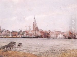 Blick Auf Die Mittelalterliche Inselstadt An Einem Sommertag by Paul Schreckhaase