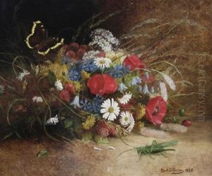 Wildflowers With A Grasshopper