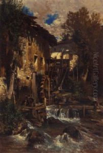 The Watermill by Karl Schreder