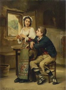 The Proposal (+ Another; 2 Works) by Charles Baptiste Schreiber