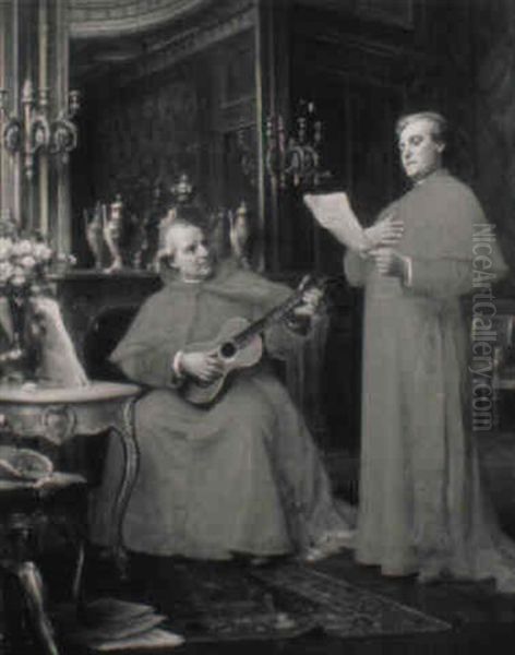 Heavenly Music: Interior Scene With Cardinals - view 1