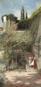 Blossoming Love, Capri by Conrad Peter Schreiber