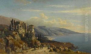 Italienische Kustenlandschaft by Friedrich Wilhelm Schreiner