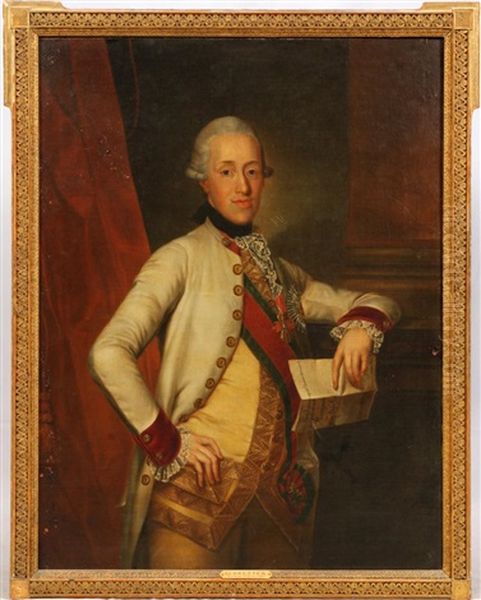 Portrait Of A Gentleman Holding Document - view 1