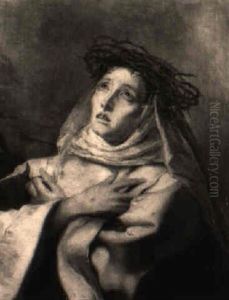 Die Heilige Katharina Von Siena by Josef Schretter
